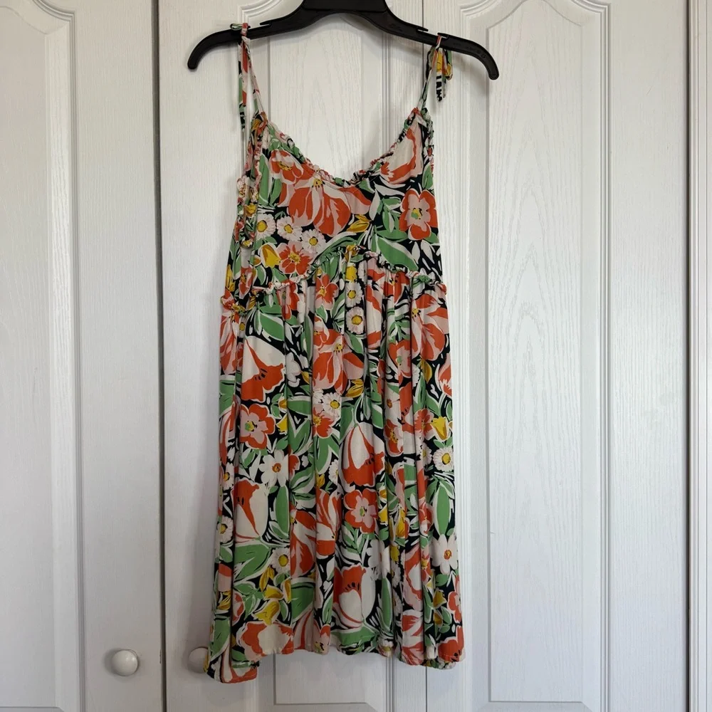 Patrons of Peace Vibrant Floral Mini Dress - Picture 2 of 6
